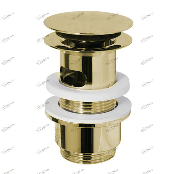 Донный клапан MIGLIORE с переливом ML.RIC-10.106.DO - золото, 'клик-клак' 