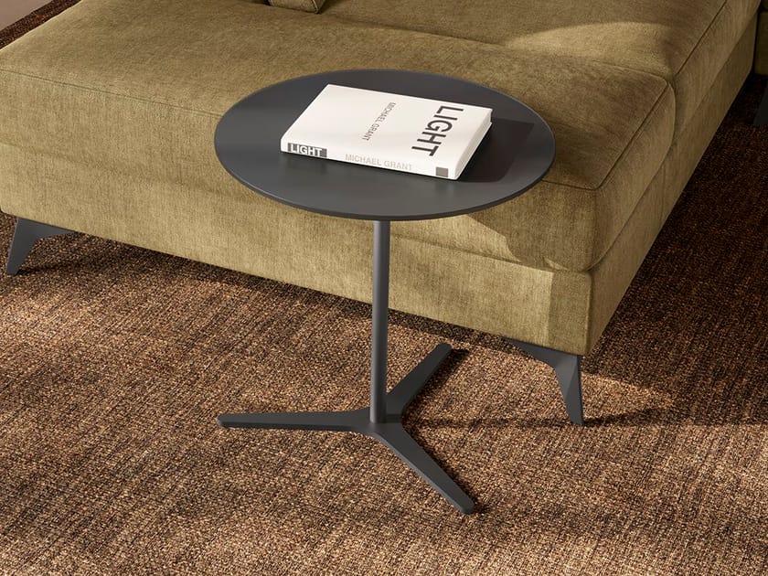 Круглый стеклянный журнальный столик Febal Casa INK ARCH-00031618