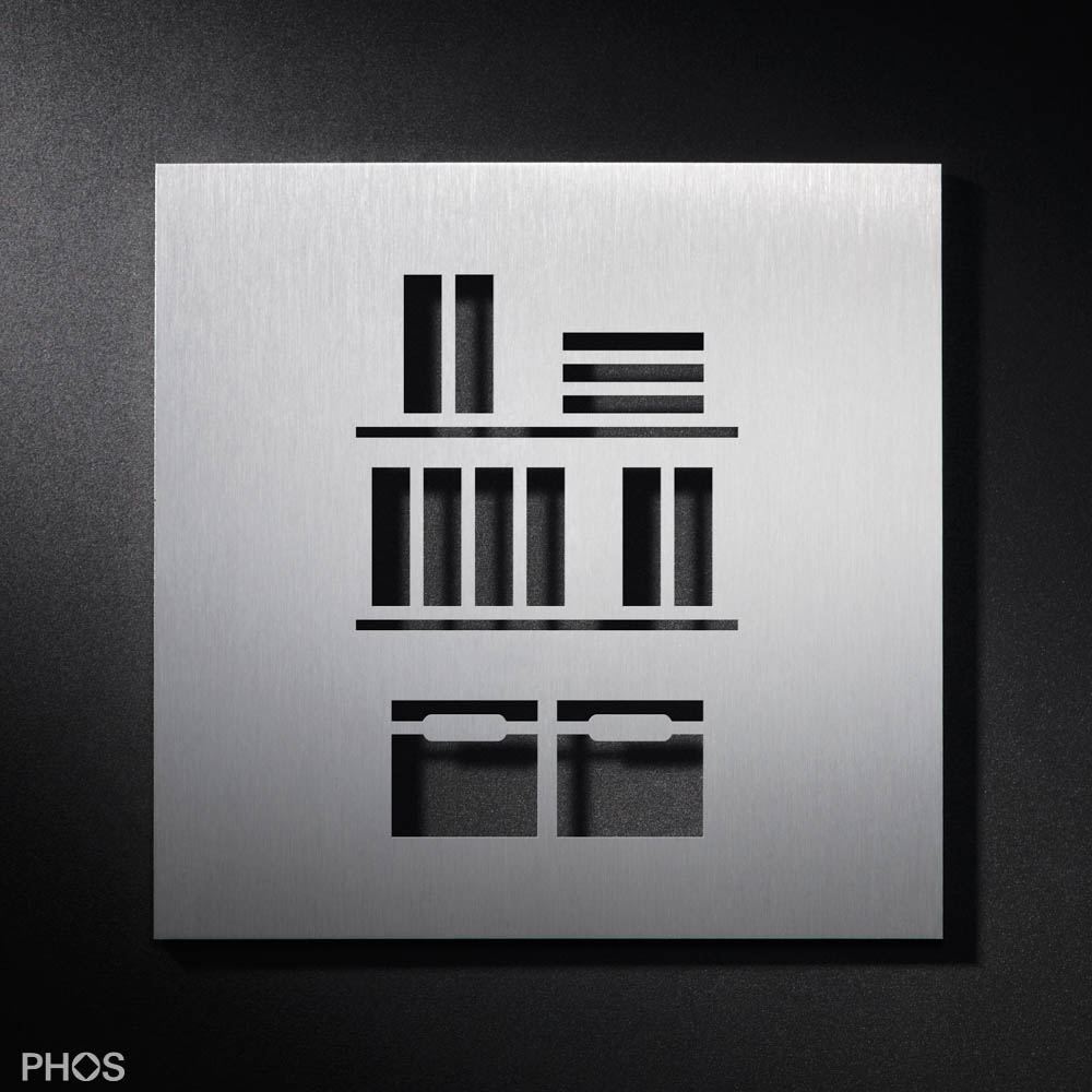 PS5201 Архив знака пиктограммы / складское помещение, 16 x 16 см PHOS 