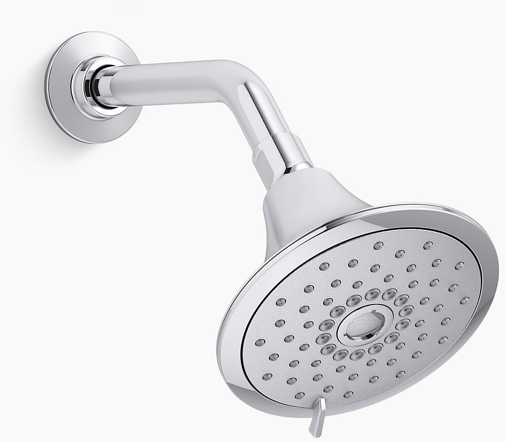 KOHLER Многофункциональная насадка для душа Forté 1,75 галлона в минуту с технологией всасывания воздуха Katalyst K-22169-G-CP  - Вид №1