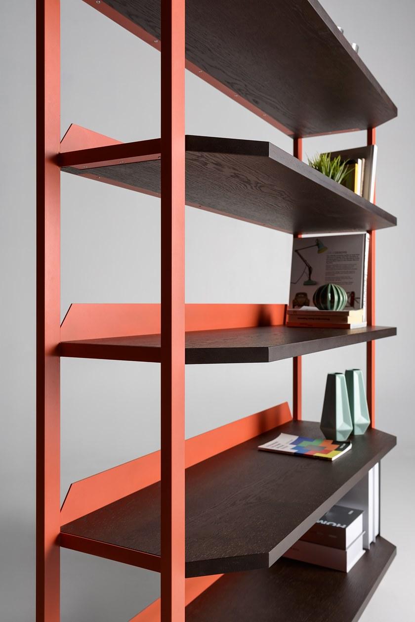 Zegen Самонесущий открытый книжный шкаф из стали и дерева Ufo Santreyd sun-id-1445886 - Вид №8