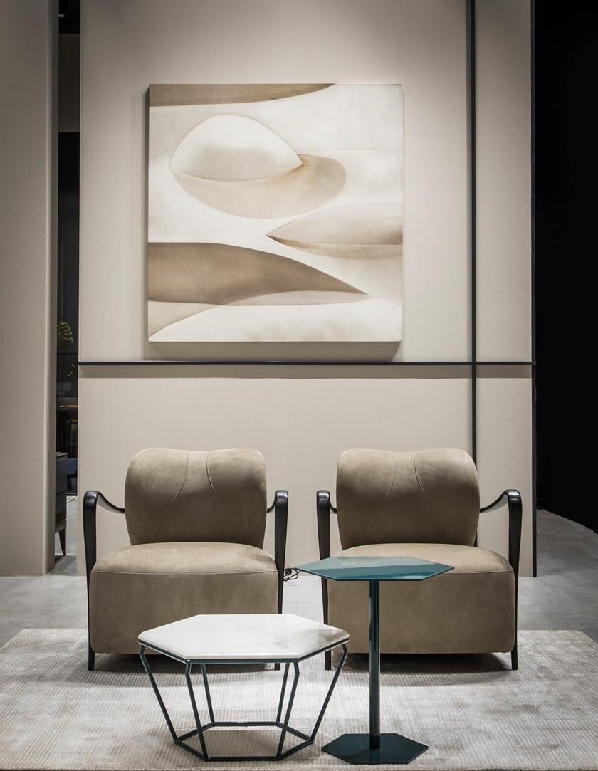 SELVA Мягкое кожаное кресло с подлокотниками  1172  - Вид №17