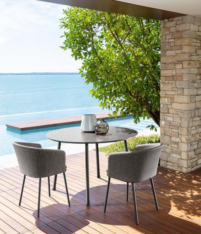 Talenti Круглый садовый стол из керамогранита Slam Slatp120 - Вид №1