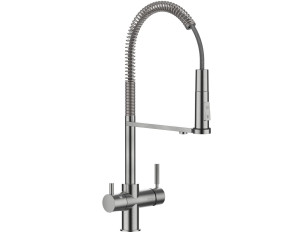 Однорычажный смеситель для кухни с выдвижным ручным душем