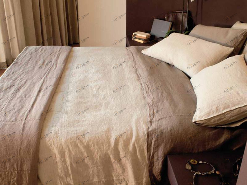 LA FABBRICA DEL LINO Согласованная однотонная кровать в белье Basic sun-id-1347082