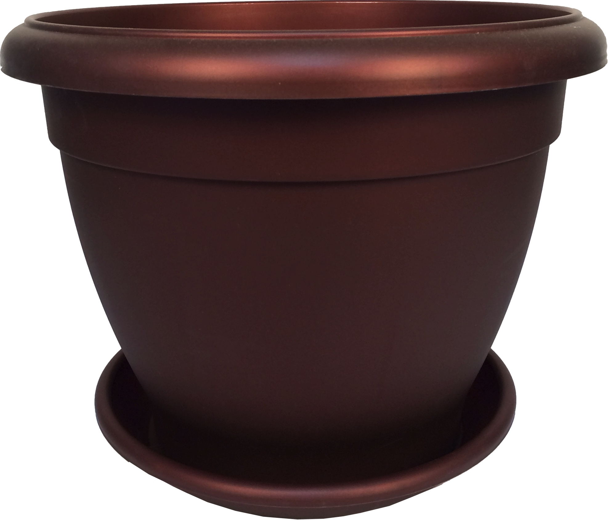 1005-5 Горшок цветочный Le Jardin 2 d=35 Бронза бордо Цветочная коллекция 