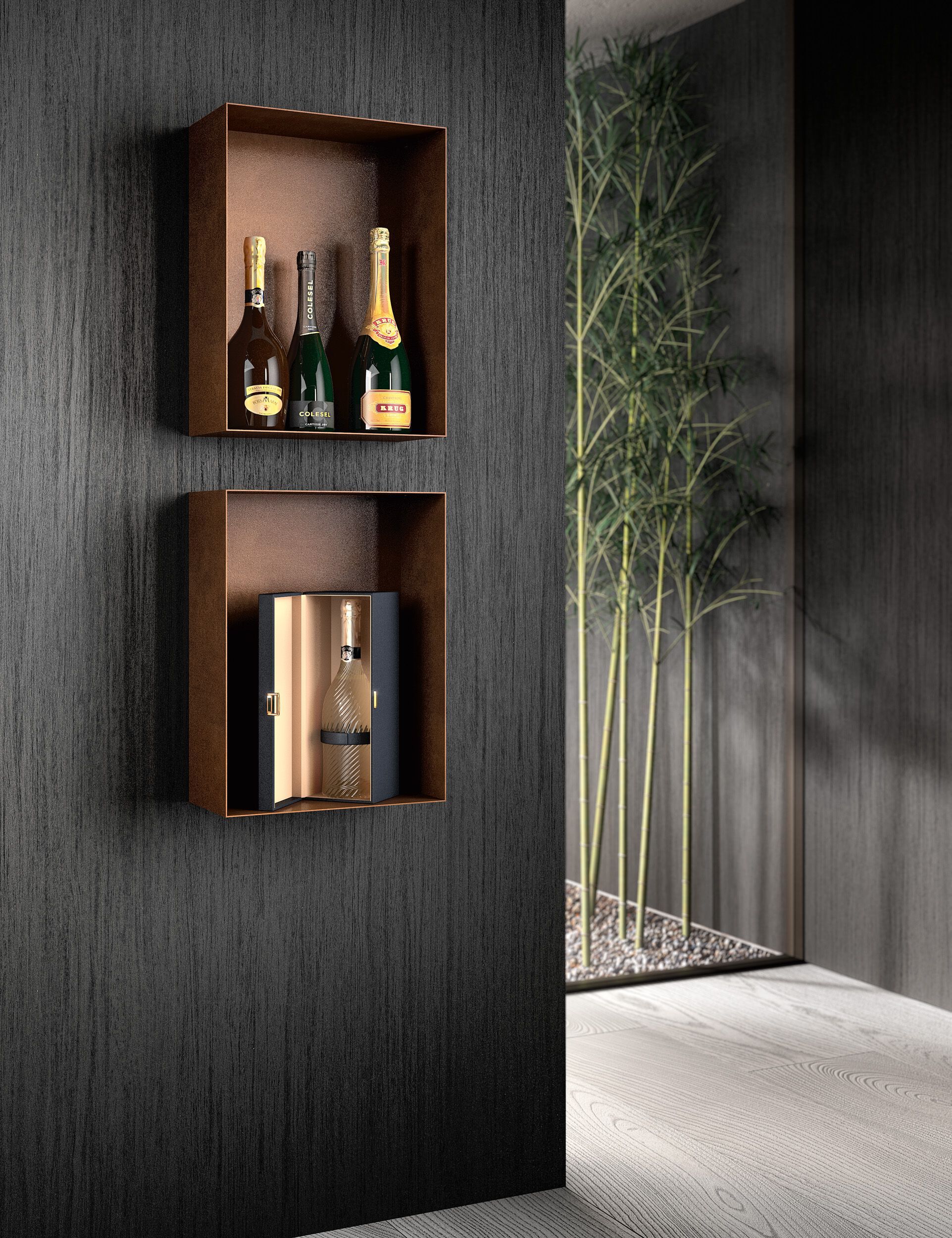 Металлическая настенная винная стойка Canel Fucina Design TECA ARCH-00023557 - Вид №7