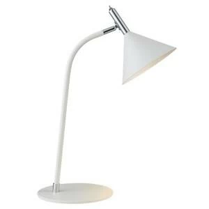 Светильник настольный Nyso, белый/хром