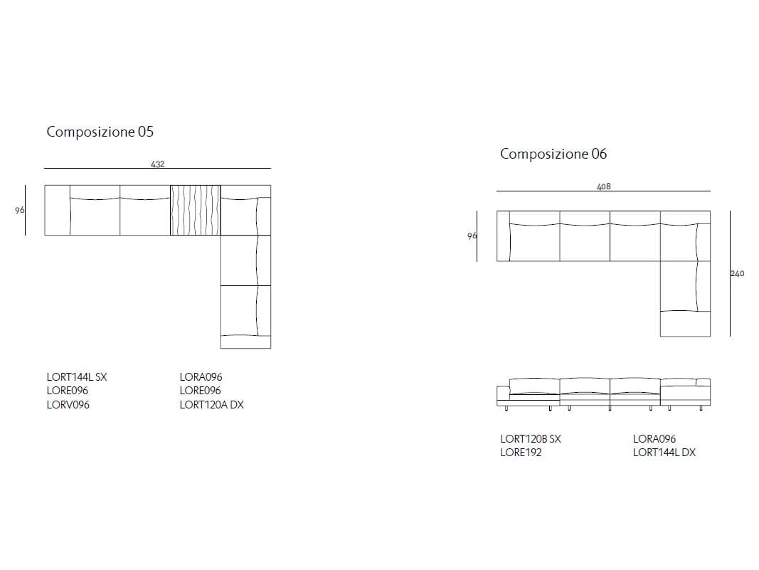 Модульный кожаный двухсторонний диван Living Divani Lorentz ARCH-00066158 - Вид №8