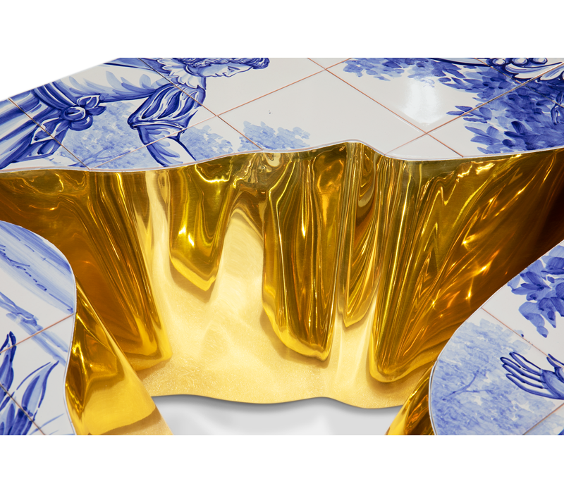 0-053 Центральный стол из плитки Lapiaz Boca Do Lobo  - Вид №12