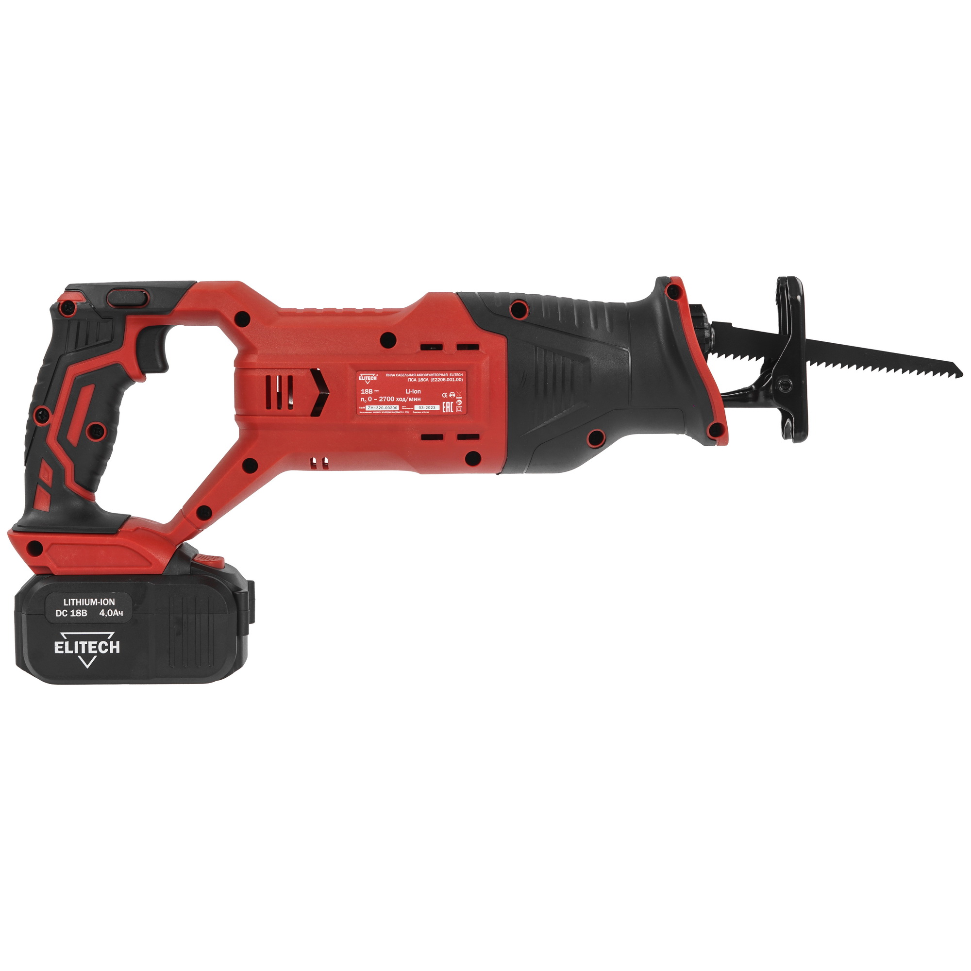Сабельная пила Elitech ПСА 18СЛ 8165172 STDN-0018385 - Вид №2