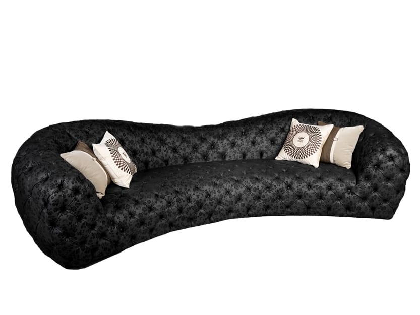 Изогнутый кожаный диван capitonné Mantellassi 1926 Nuvola ARCH-00111545