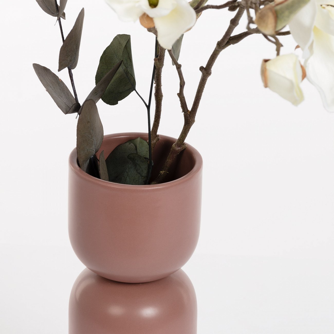 Ваза керамическая коричневая 27 см "Закругленные цилиндры" Anni от La Forma LA FORMA ANNI 343269 Коричневый - Вид №1