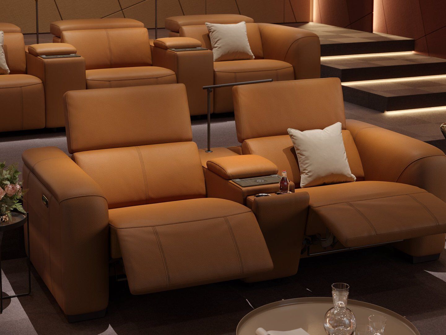 2-местный кожаный диван Sofanella Sorrento Kino ARCH-00144328 - Вид №6