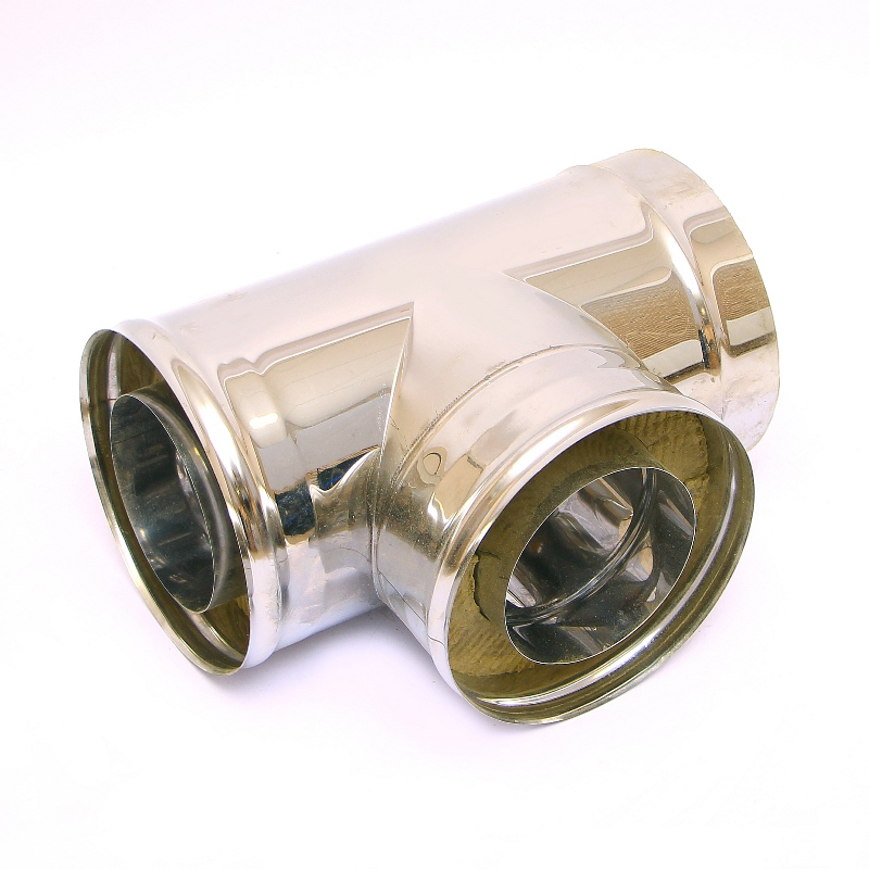 Сэндвич-тройник 90" Ferrum Ф200х280 оцинкованная сталь (430/0,5мм) FD11200N5FC