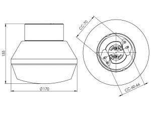 Потолочный светильник / Настенный светильник из опалового стекла