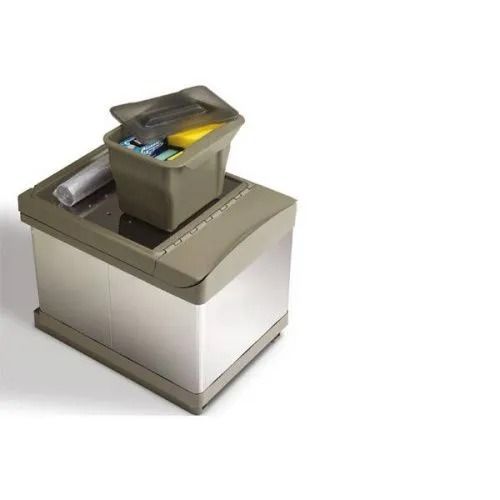 Система сортировки мусора ALBIO 30 2X16 L серый пластик/нержавещая сталь Alveus 227979 - Вид №2