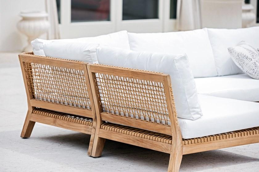 cbdesign Правый / левый модуль для модульного дивана из тика Vienna Tj 384 / 385 - Вид №5