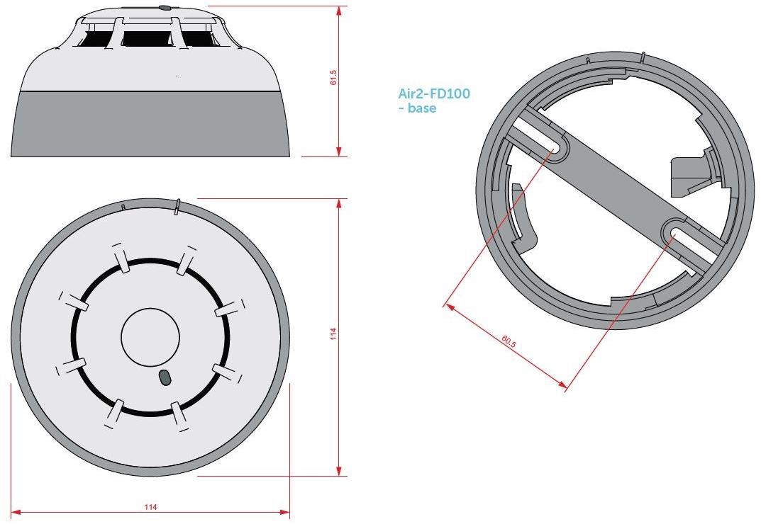 INIM ELECTRONICS Беспроводной дымовой извещатель для системы обнаружения вторжений Air 2 sun-id-1443167 - Вид №2