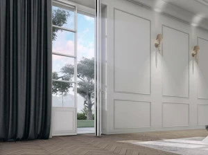 CARMINATI SERRAMENTI Распашная деревянная дверь Skyline system