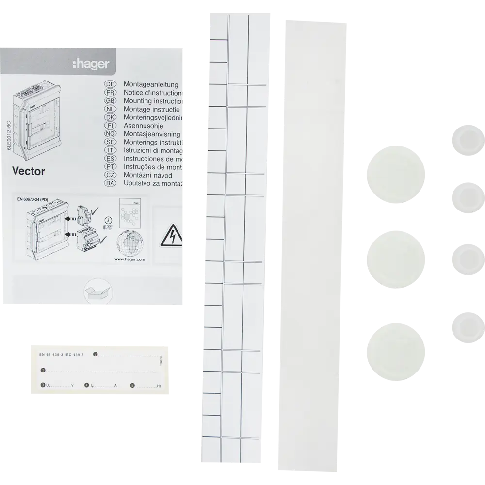 Щит распределительный навесной Hager Vector VS110TD 10 модулей IP65 пластик STLM-2136982 - Вид №4