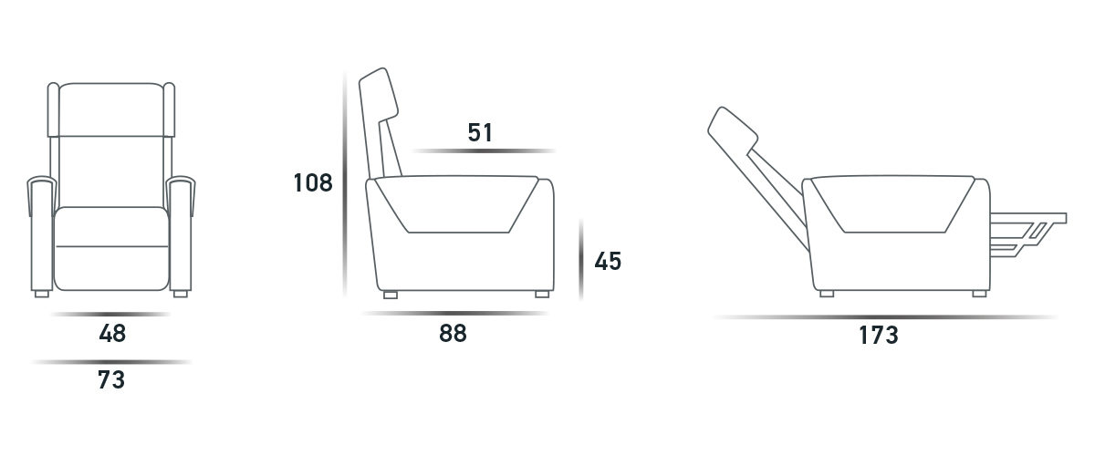 Кресло-Подъемник Relax Manuale Spaziorelaxitalia  Kubrik Kubrik Relax Manuale - Вид №4