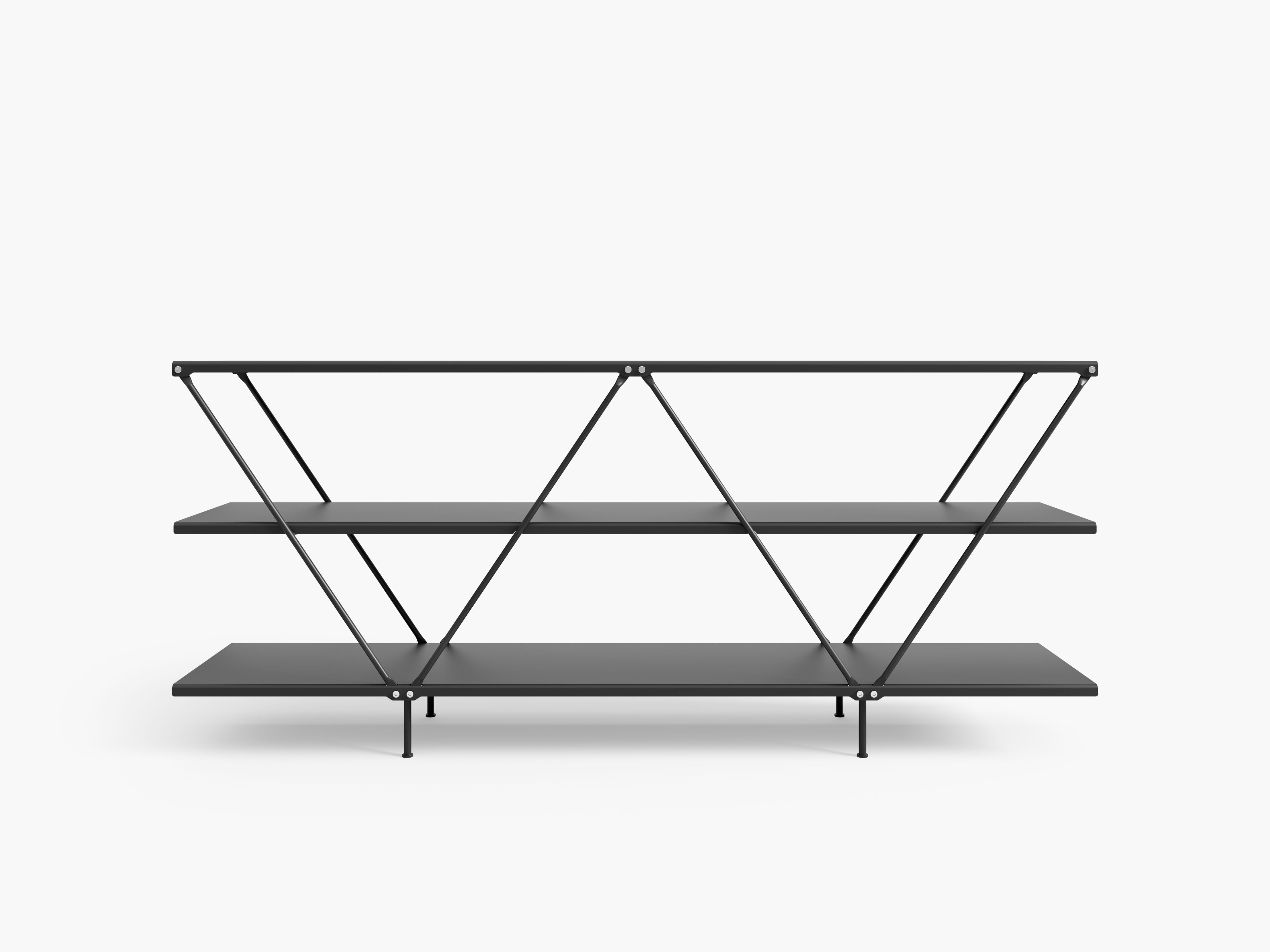 Модульный стальной книжный шкаф Desalto цинк ARCH-00115120