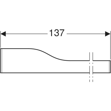 430360229 Фронтальная декоративная панель Geberit Bambini для детской раковины, для трех смесителей для раковины, более низкая раковина справа Geberit  - Вид №3