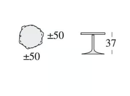 Круглый стол из алебастра In Stock Edra ARCH-00075905 - Вид №2