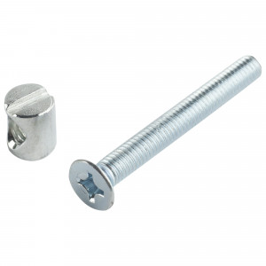 10948313 Набор мебельный №7 для стяжки фасада ДСП 16 мм, металл, цвет хром, 4 шт.