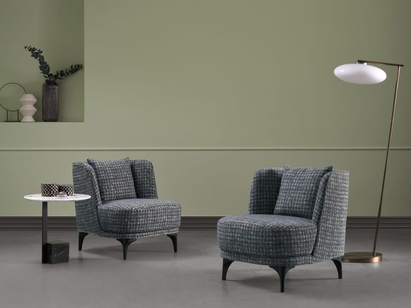 Тканевое кресло с подлокотниками BODEMA LUNA ARCH-00133809