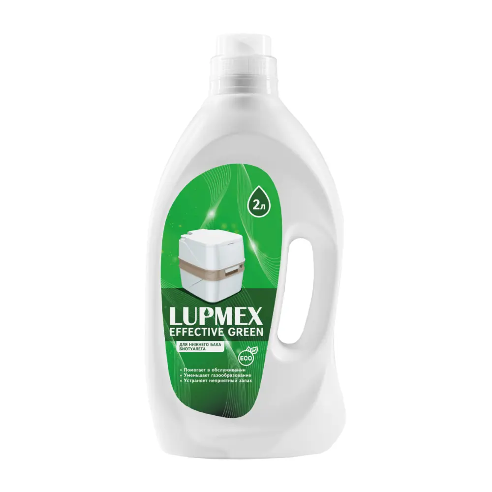LUPMEX Effective Green — жидкость для биотуалета с ароматом сосны 2 л 89352262 STLM-1500027