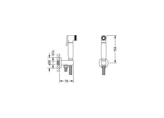 Душевой гигиенический гарнитур JOERGER Charleston Royal 619.13.237.000 - Вид №1