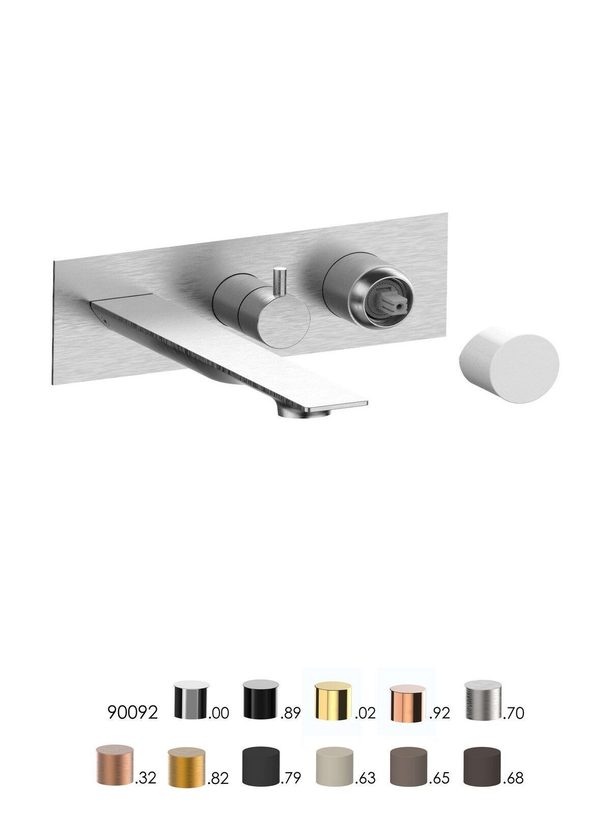 Встраиваемый однорычажный смеситель для ванны с ручным душем Rubinetterie Frattini отдельная эстетика ARCH-00118361 - Вид №5