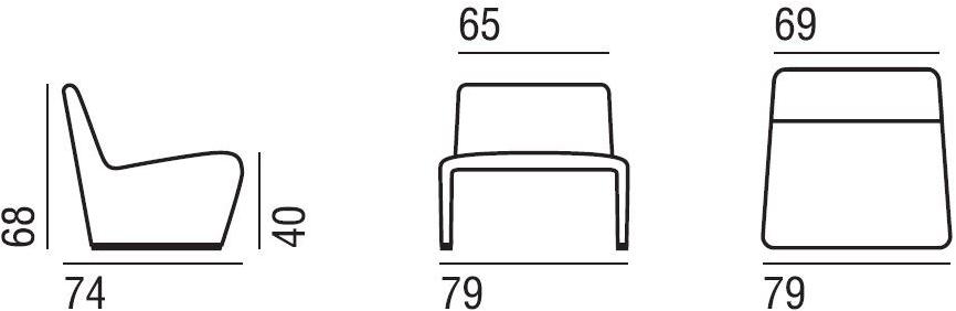 Verzelloni Кресло со съемным чехлом из ткани Patty sun-id-1375639 - Вид №4
