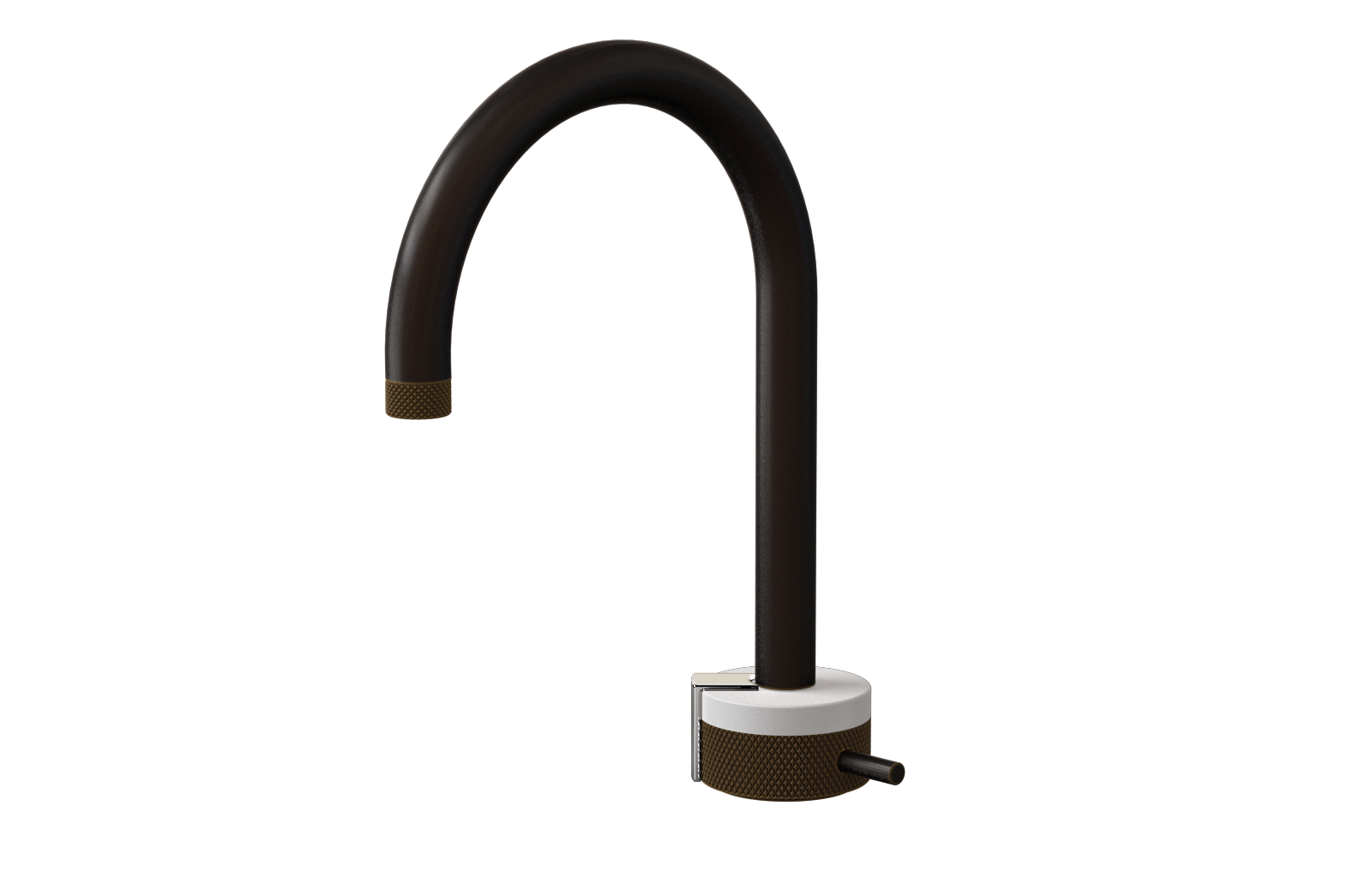 E-11502-R1WT-L2PC-OB Однорычажный прогрессивный смеситель для раковины - излив 16см GRAFF MOD+