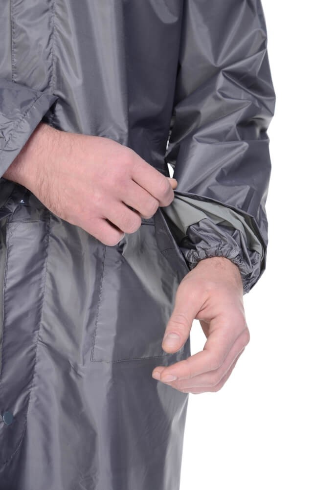 5041803 Плащ Альбатрос влагозащитный ЛАЙТ М серый  Непромокаемая спецодежда  размер XL  - Вид №10