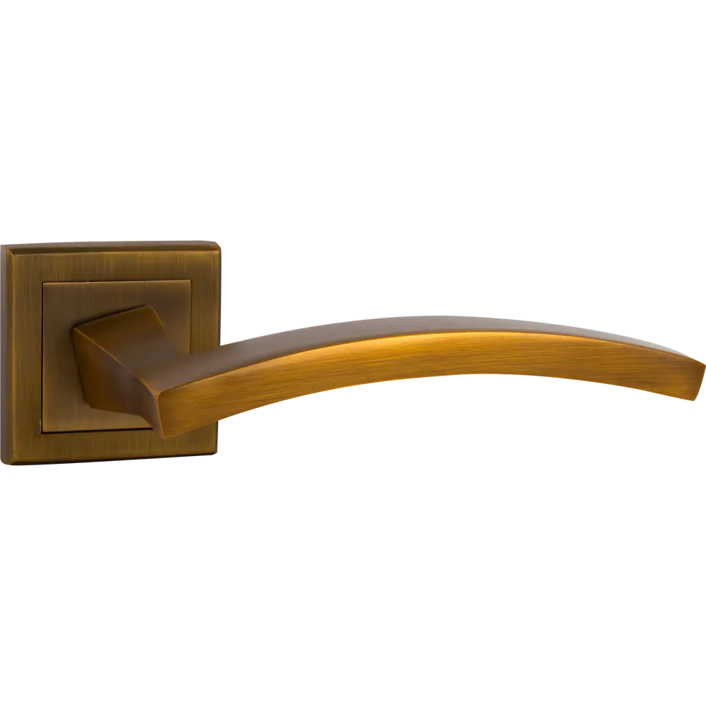 Комплект дверных ручек 27L 100 CF, без запирания, цвет кофе ФАБРИКА ЗАМКОВ STLM-2207800