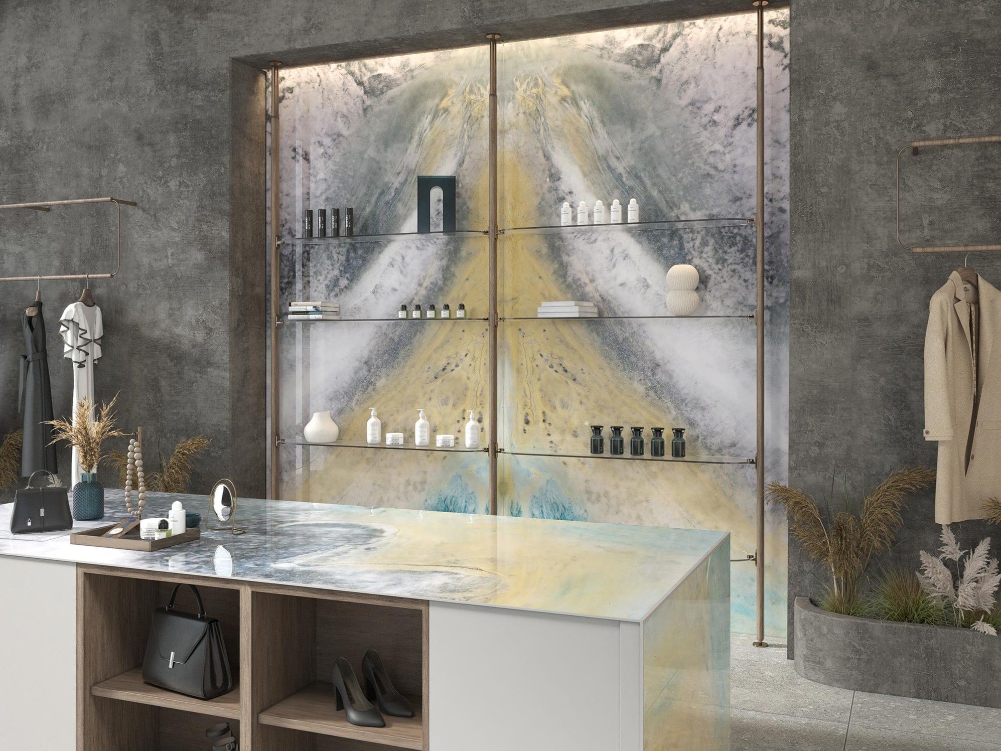 Декоративная панель из алюминия, стекла или ПММА Tecnografica Seven Seas ARCH-00018444