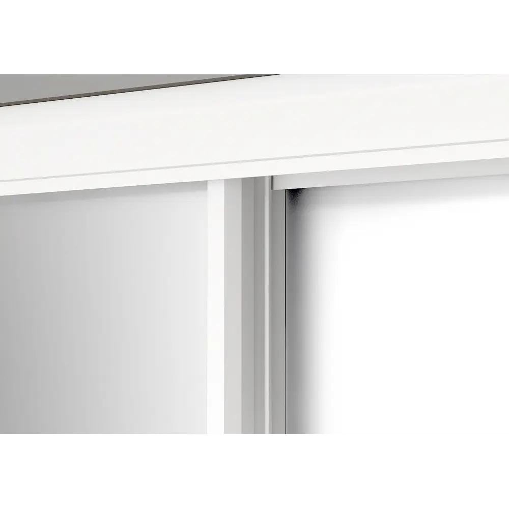 Дверь-купе KONSENSA 244.5x90.4 см с матовым зеркалом профиль белый узкий STLM-2187642 - Вид №4