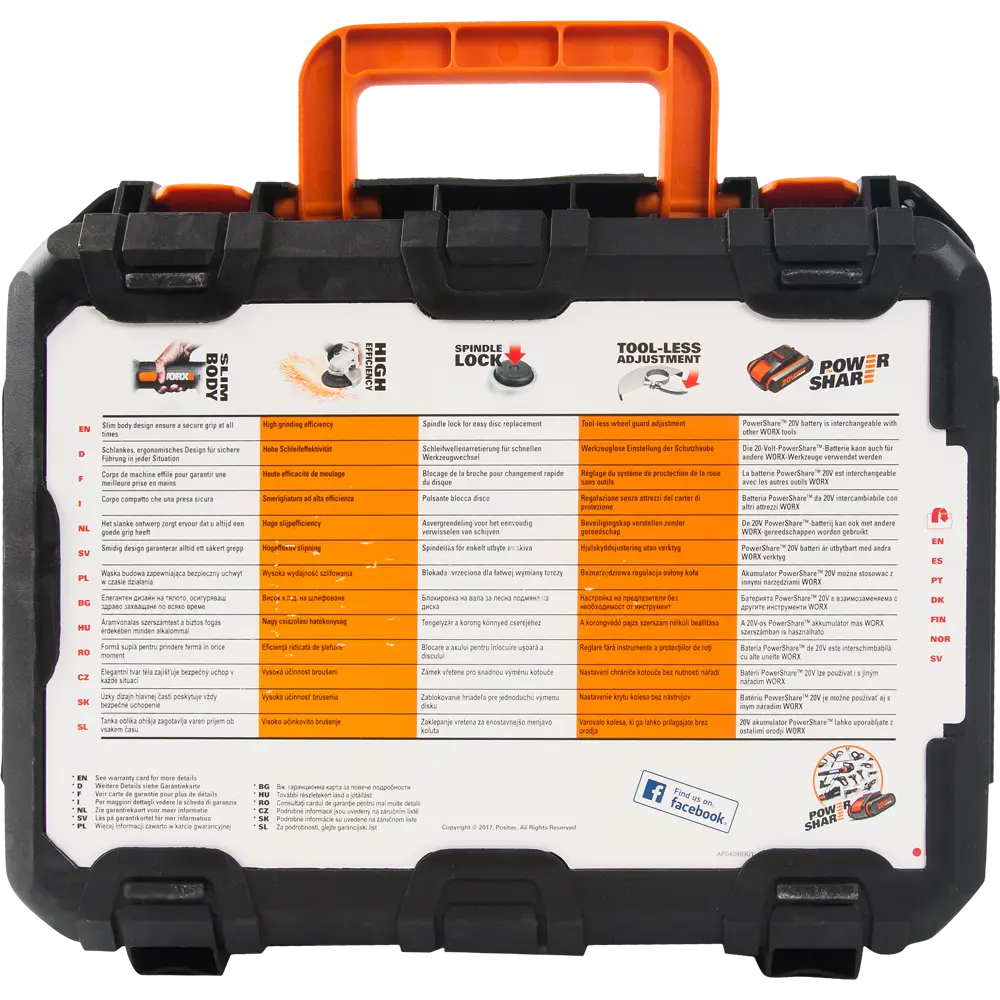 Аккумуляторная углошлифовальная машина WORX WX800 с двумя батареями 82348163 STLM-0025103 - Вид №7