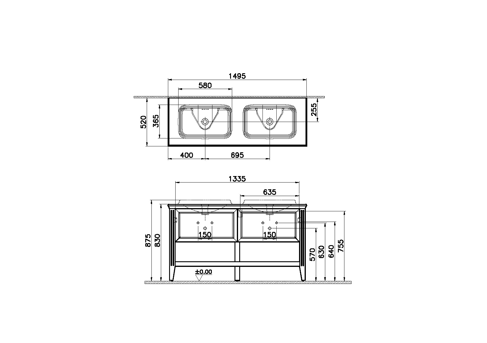 62212 Раковина Vitraglobal Valarte  - Вид №1