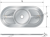 Дюбель UB 01 82 406 UB Tecfi 82 х 40 х 1  6,5 