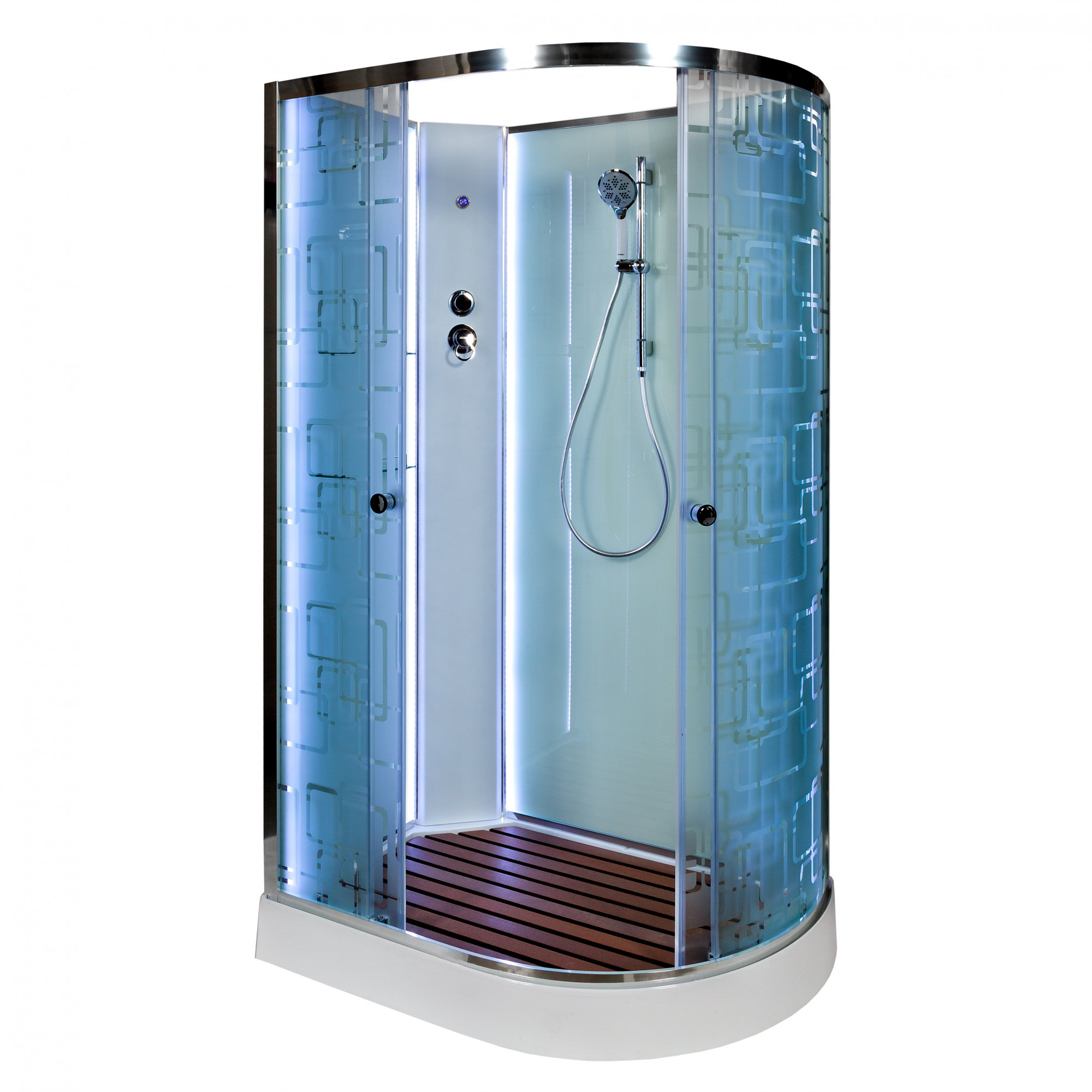 ЕМ4512 L N LED с гм. Душевая кабина DETO Серия EM ЕМ1511 L N LED