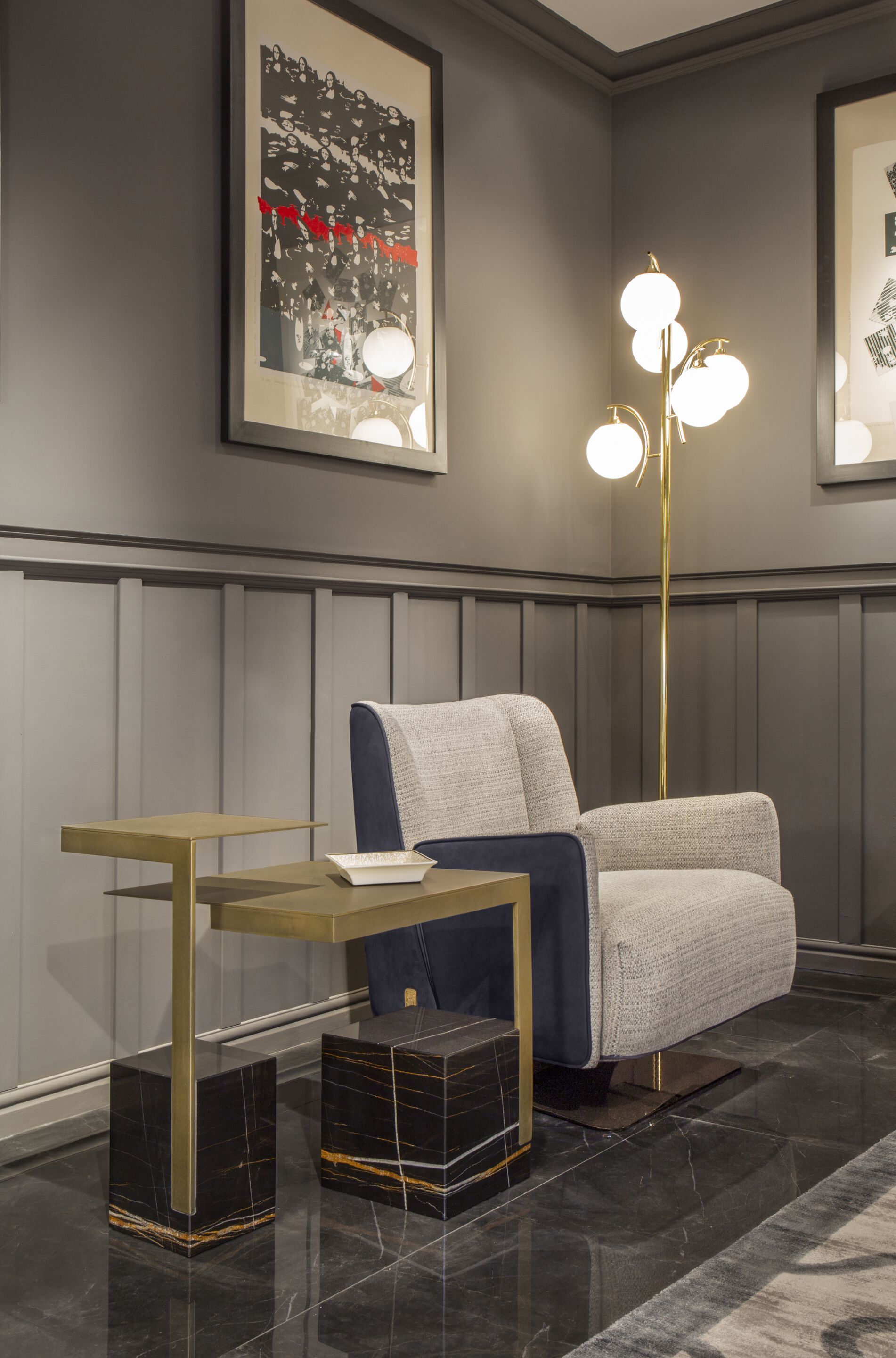 Тканевое кресло с подлокотниками Formitalia ARCH-00029416 - Вид №6