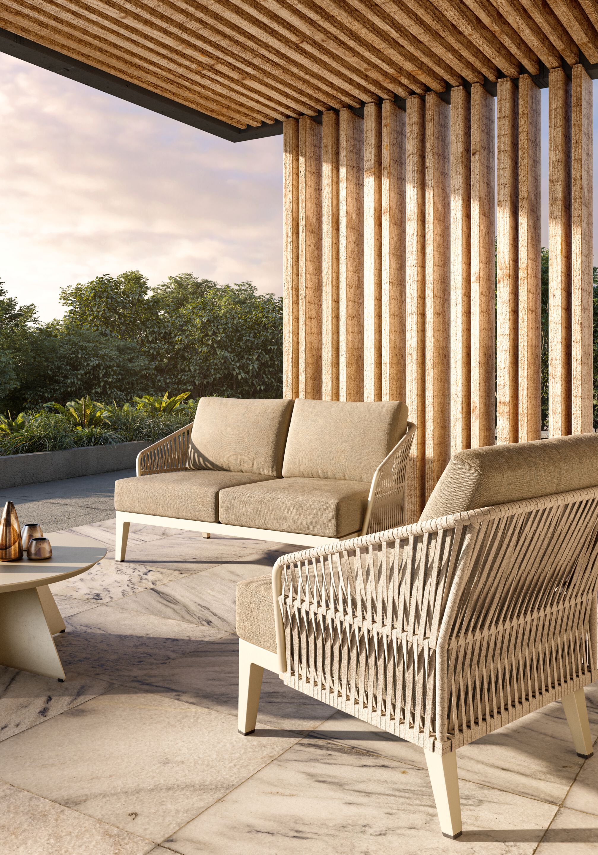 Круглый садовый стол VINEKO Mia ARCH-00059974 - Вид №5