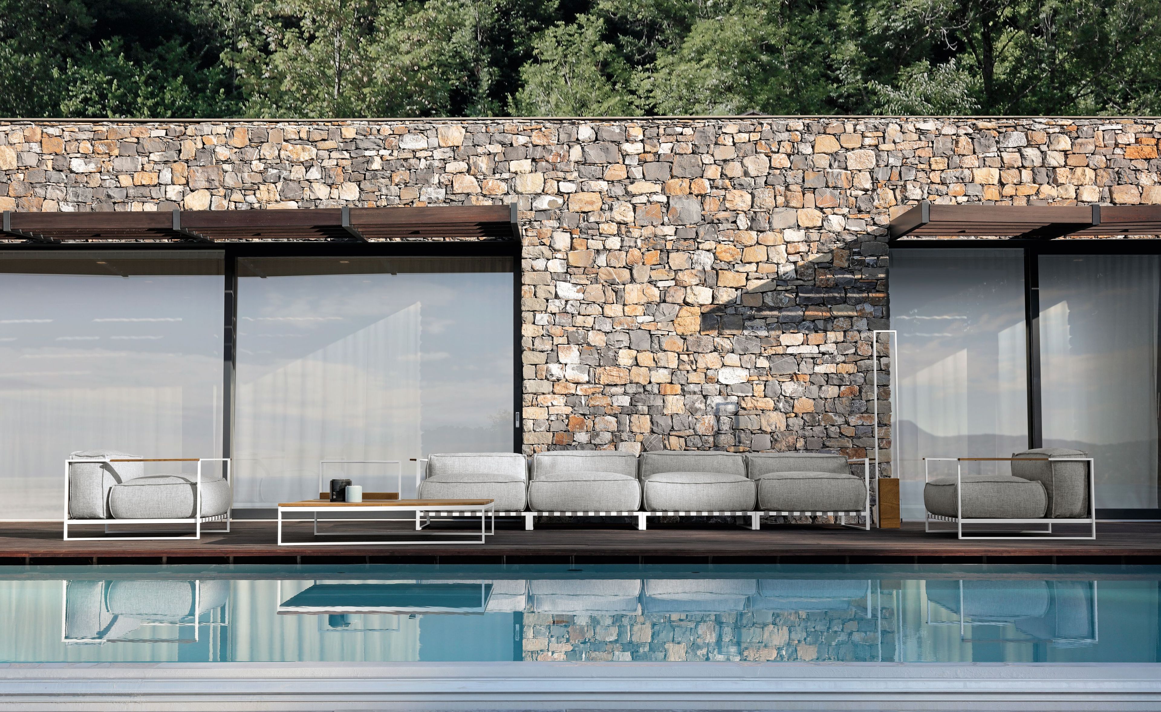 Тканевый модульный садовый диван Talenti Casilda ARCH-00056447 - Вид №2