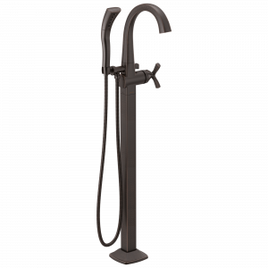 T47776-RBFL Накладка наполнителя ванны на полу с одной ручкой Delta Faucet Stryke Венецианская бронза