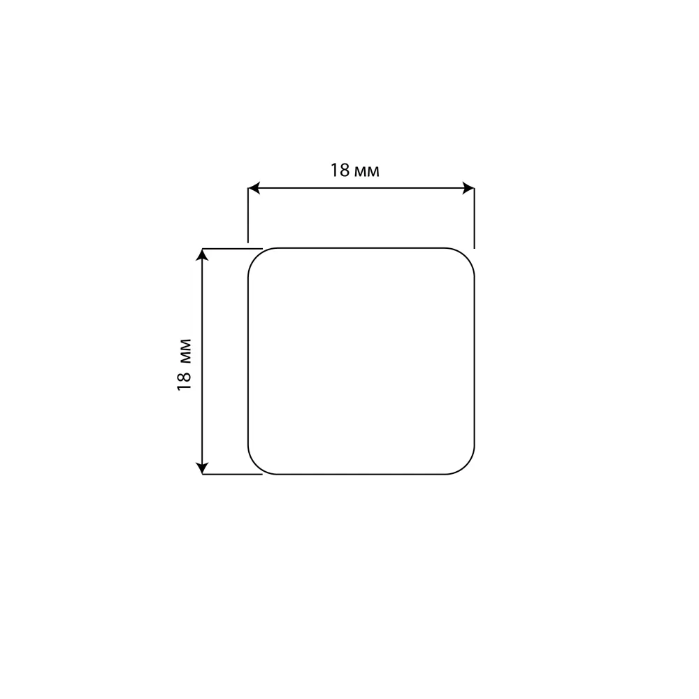 Накладка на мебельные ножки KONSENSA 8 мм прямоугольные фетр цвет белый STLM-2055709 - Вид №2
