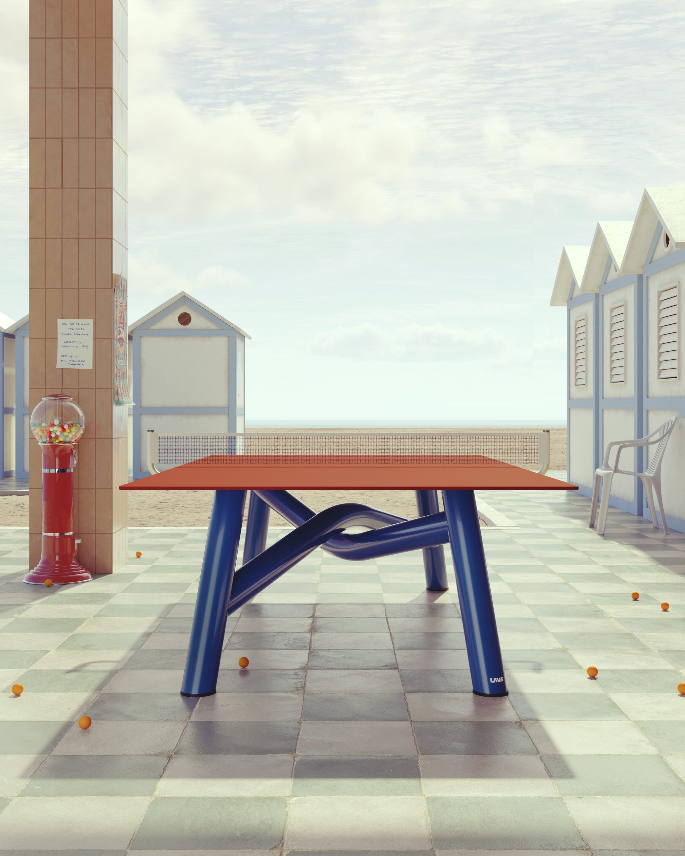 Стол для настольного тенниса из керамогранита и алюминия LAVA GAE ARCH-00043843 - Вид №5